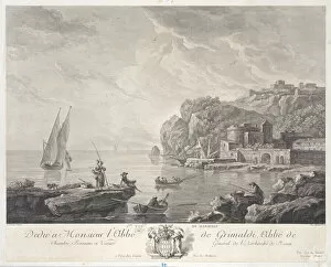 View To Sea Collection: First View of Marseille, 1776. Creator: Jacques Aliamet