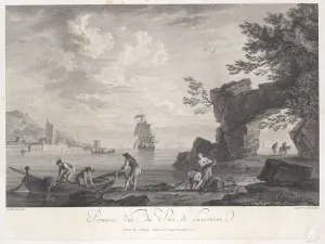 View To Sea Collection: First View of the Port of Livourne, ca. 1755-85. Creator: Maria Fr Ozanne