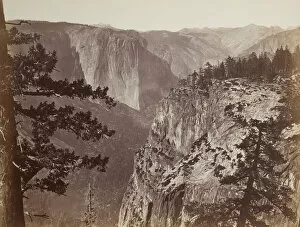 Carleton Eugene Watkins Gallery: First View of the Yosemite Valley from the Mariposa Trail, 1865 / 66