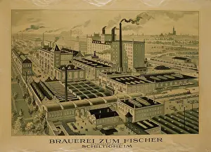 Brewery Prints: Fischer brewery, Schiltigheim, 1920s-1930s. Creator: Greiner, Charles (Karl) (1868-1935)