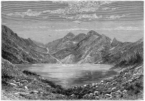 C Barbant Prints: The Fish Lake, Switzerland, 1879. Artist: Weber