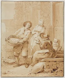 The Fish Monger, second half 18th century. Creator: Hendrik Meijer (Dutch, 1737-1793)