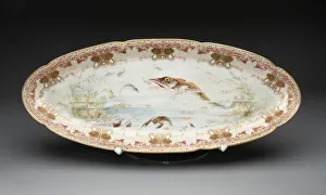 Nephropidae Prints: Fish Platter, France, c. 1900. Creator: Theodore Haviland