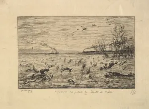 Charles Francois Daubigny Collection: The Fish Rejoice in the Departure of the Cabin Boy, 1861