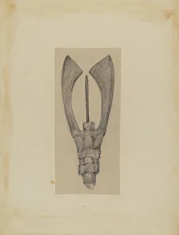 George B Wally Prints: Fish Spear, 1935/1942. Creator: George B. Wally