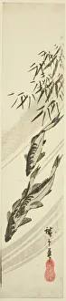 Stream Gallery: Fish in a stream, c. 1840. Creator: Ando Hiroshige