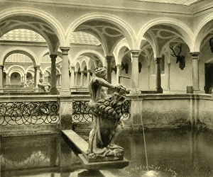 Oberosterreich Prints: Fish tank sculptures, Kremsmünster Abbey, Upper Austria, c1935. Creator: Unknown