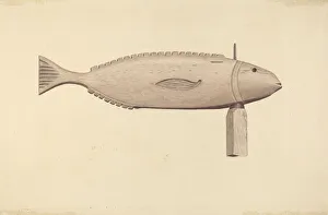Ryder Albert Prints: Fish Weather Vane, c. 1938. Creator: Albert Ryder