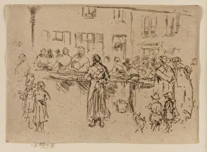 Fishwife Prints: Fish Women, Ostend, 1887. Creator: James Abbott McNeill Whistler