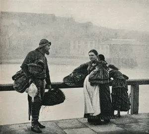 Souwester Prints: Fisher people, Whitby, c1890. Artist: Frank Meadow Sutcliffe