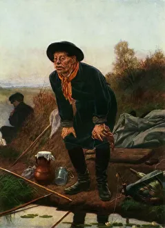 Angler Prints: The Fisherman, 1871, (1965). Creator: Vasily Perov