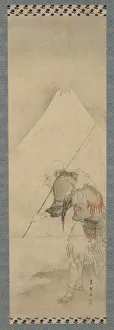 The fisherman Hakuryo and Mount Fuji, Edo period, 1770-1820. Creator: Hishikawa Sori The fisherman Hakuryo and Mount Fuji, Edo period, 1770-1820. Creator: Hishikawa Sori
