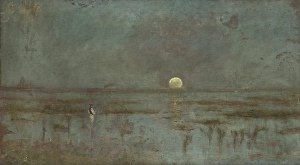 1885 Prints: Fisherman by the Moonrise, 1885-1890. Creator: Ladislav Mednyanszky