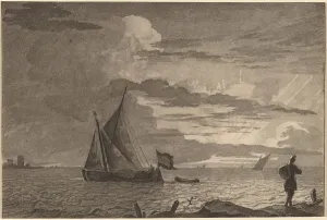 Fisherman with Pack over His Shoulder, 1779, published 1781. Creator: Cornelis Brouwer Fisherman with Pack over His Shoulder, 1779, published 1781. Creator: Cornelis Brouwer