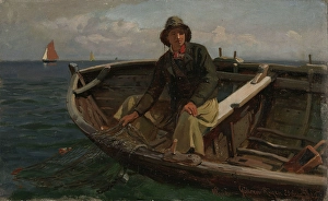 Professor Hans Gude Prints: Fisherman from Rugen, 1882. Creator: Hans Gude