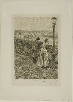 Stone Wall Prints: Fisherman at Saint Ives, 1891. Creator: Anders Leonard Zorn
