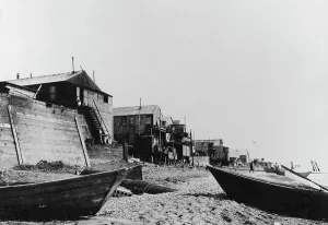 Alaskan Prints: Fisherman's homes, 1916(?). Creator: Unknown