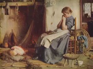 Kitchen Prints: The Fishermans Wife, 1885 (c1940). Artist: Arthur Hacker