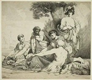 Fishermen, 1880. Creator: Robert Blyth