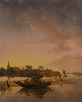 Silent Prints: Fishermen in a Bay, 1660. Creator: Hendrick Jacobsz Dubbels