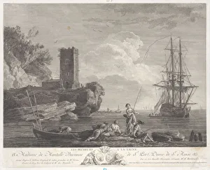 View To Sea Collection: The Fishermen with their Lines, ca. 1770. Creator: Bertaud