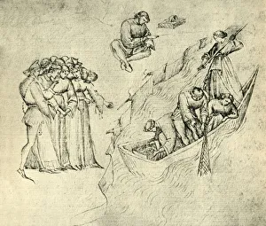 Fishermen, mid 15th century, (1943). Creator: Unknown