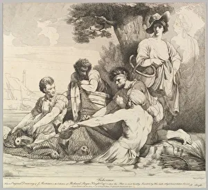 Fishes Prints: Fishermen, November 9, 1780. Creator: Robert Blyth