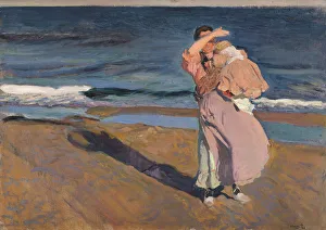 Fisherwoman with child, Valencia, 1908. Creator: Sorolla y Bastida, Joaquin (1863-1923)