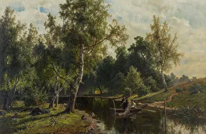 Fishing, 1879. Creator: Johan Edvard Bergh