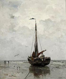 Fishing boat, 1878. Artist: Maris, Jacob (1837-1899)