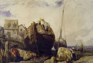 Louis Gabriel Eugene Isabry Prints: Fishing Boats, 1836. Creator: Eugene Isabey