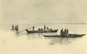 Indian Ocean Prints: Fishing boats, Ceylon, 1898. Creator: Christian Wilhelm Allers