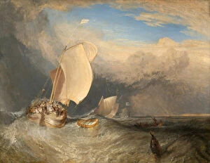 Seller Collection: Fishing Boats with Hucksters Bargaining for Fish, 1837 / 38. Creator: JMW Turner