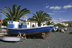 Fuerteventura Prints: Fishing Boats, La Lajita, Fuerteventura, Canary Islands