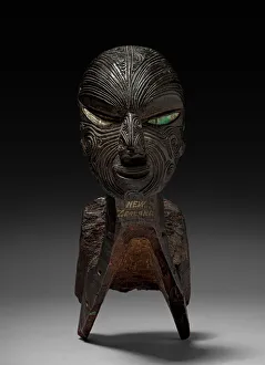 Fishing Canoe Prow, 1800s. Creator: Unknown
