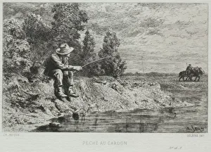 Charles émile Jacque French Gallery: Fishing. Creator: Charles-Emile Jacque (French, 1813-1894)
