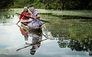 Canoe Prints: Fishing. Creator: Dorte Verner