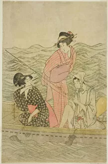 Day Trip Gallery: Fishing Excursion, Japan, c. 1799. Creator: Kitagawa Utamaro
