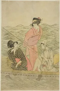 Fishing Excursion, Japan, c. 1799. Creator: Kitagawa Utamaro Fishing Excursion, Japan, c. 1799. Creator: Kitagawa Utamaro