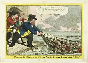 Charles Fox Collection: Fishing for Flats, published July 25, 1806. Creator: Charles Williams
