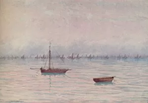 Distant Collection: A Fishing Fleet, 1910. Artist: William Biscombe Gardner