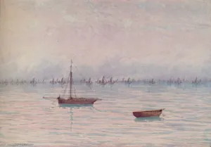 Pastel Prints: A Fishing Fleet, 1910. Artist: William Biscombe Gardner