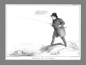 John Doyle Prints: Fishing for Gudgeons, 1835. Creator: John Doyle