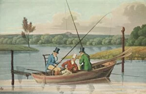 Fishing in a Punt, 1820, (1929). Artist: John Heaviside Clark