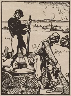 Fishing for Shrimp. Creator: Auguste Louis Lepere (French, 1849-1918)