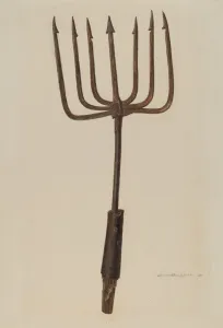 Albert Geuppert Prints: Fishing Spear, 1938. Creator: Albert Geuppert