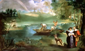 Fishing At St Ouen, 1860-1861. Artist: Edouard Manet