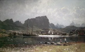 Fjord Prints: A fishing Village in the North of Norway, 1880. Creator: Adelsteen Normann