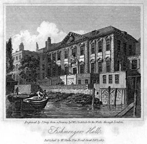 Print Collector10 Gallery: Fishmongers Hall, City of London, 1817.Artist: J Greig