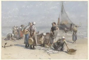 Catch Prints: Fishwives on the Beach at Scheveningen